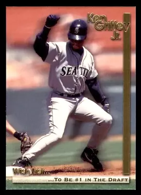 Ken Griffey Jr. 1995 Megacards Wish List #12  To Be #1 In The Draft  • $0.99