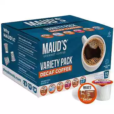 Maud's Decaf Gourmet Coffee Single Serve Cups Variety Pack (72 Ct.) • $39.90