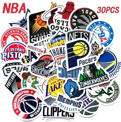 30pcs Basketball SportsTeam NBA Stickers Bomb KINGS LAKERS 76ERS BULLS JAZZ • $3.99