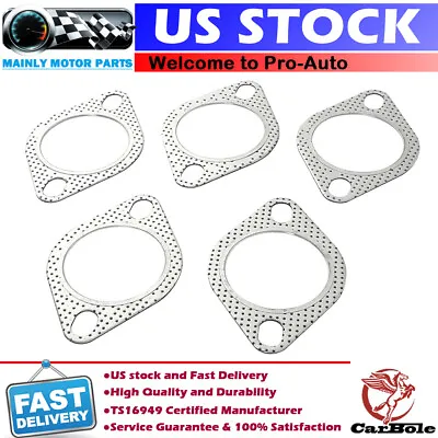 2.5  Catback Exhaust Header Down Pipe Manifold Collector Flange Gasket 2 Bolt • $8.99