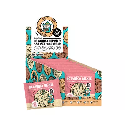 New Botanika Blends Botanika Bickies Birthday Cake 60g X 12 Protein Cookies • $50.99