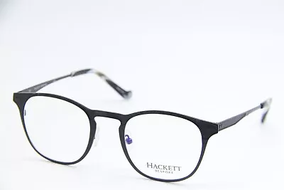 New Hackett Bespoke Heb179 02 Black Horn Authentic Eyeglasses 47-21 • $70.31