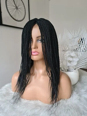 £45.99 • Buy Beautiful  Shoulder Lenght Chunky Braid Wig... In Natural Black ⚫️ 