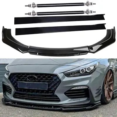 For Hyundai I30N MK3 Front Bumper Spoiler Splitter Lip Side Skirt /Strut Rods • $99.99