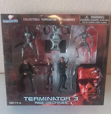 Dreamazz Terminator 3 Rise Of The Machines Action Figure Set 2003 New Sealed • $50