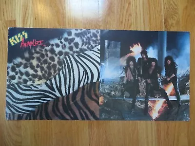 Promo '84 KISS ANIMALIZE Poster PAUL STANLEY GENE SIMMONS MARK ST JOHN ERIC CARR • $40