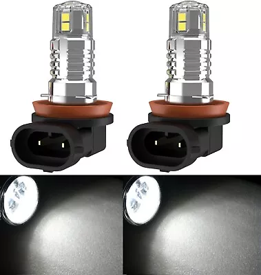 LED 30W H11 White 5000K Two Bulbs Fog Light Replace JDM Xenon Color Show OE • $25.50