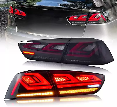 LED Tail Lights For Mitsubishi Lancer EX 2008-2017 EVO ES Sport 4Pcs Rear Smoked • $439.99