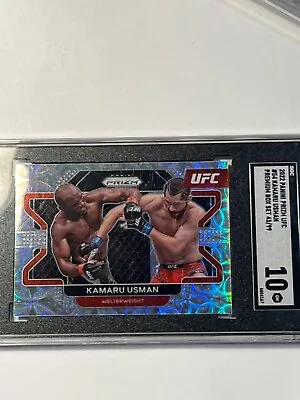 2022 Panini Prizm UFC Kamaru Usman Premium Box /99 SGC 10 • $9.50