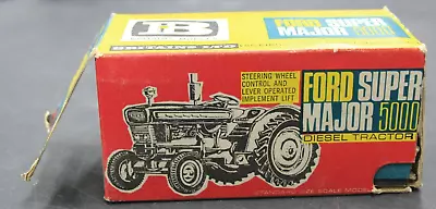 Britains Farm Tractor 9527 Ford 5000 Super Major Metal Plastic Grey Wheels W Box • $19.99