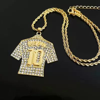 Lionel Messi Christiano Ronaldo Chain Gold Necklace FREE SHIPPING • $14.99