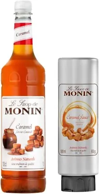 NEW CARAMEL Monin Coffee & Cocktail Syrup And Sauce USED BY COSTA 1litre • £22.49