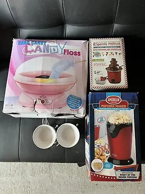 £5 • Buy Popcorn Maker, Chocolate Fountain And Candy Floss Machine