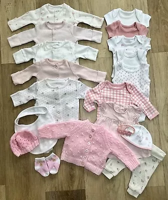 5lbs 2.3kg Premature Tiny Early Small Low Weight Baby Girls Clothes Bundle • £28