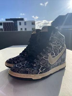 Nike Dunk Sky Hi Snakeskin Print Sneakers UK5 US7.5 EUR38.5 24.5cm • $89.95