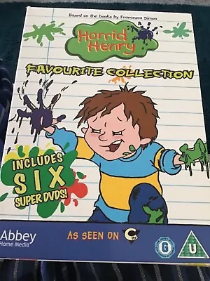 Horrid Henry Favourite Collection 6 DVD Region 2 . • £19.99