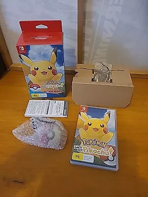 Nintendo Switch - Pokemon Let's Go Pikachu With Pokeball Plus + Inserts • $189.99