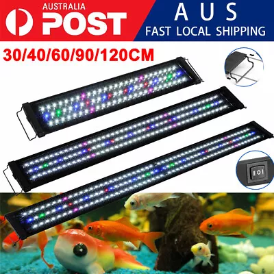 Aquarium Light Lighting Full Spectrum Aqua Plant Fish Tank Bar LED Lamp 30 120cm • $29.99