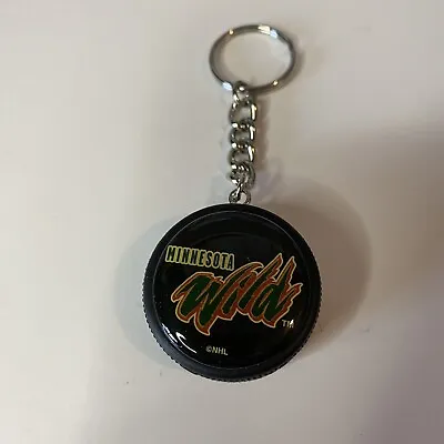 Vintage Inglasco Minnesota Wild NHL Mini Hockey Puck Keychain • $7.50