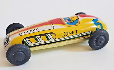 Vintage 1950's -60's Tin Made In Japan  Mercedes-Benz Indy Car  3 1/2   Yellow • $14.97