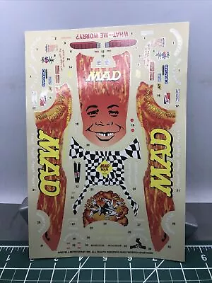 MAD Jerry Toliver Firebird Funny Car NHRA Decal Sheet RVL 1:24 LBR Model Parts • $6.90