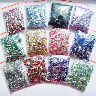 $2.88 • Buy 2000Pcs Crystal Flatback Acrylic Rhinestones Beads Nail Art Craft Christmas 2mm