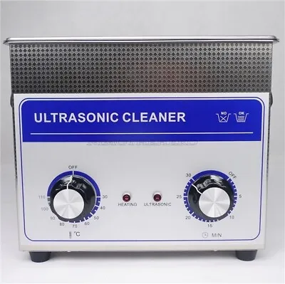 3L Ultrasonic Cleaner Heater Mechanical 100 W 40Khz Jewelry Dental Ce Rohs Ur • $331.38