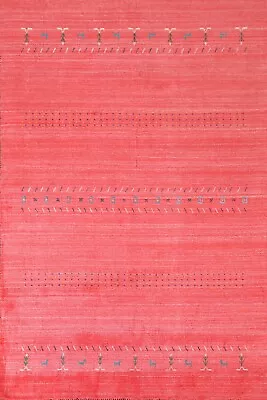 $247.05 • Buy Pink Gabbeh Rug 7' 7'' X 5' 4'' Hand-Knotted Oriental Wool Living Room Carpet