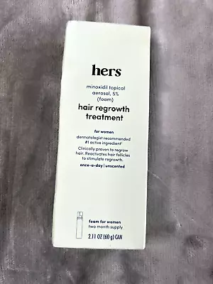 Hers Topical Hair Regrowth Treatment Foam For Women 2.11oz EXP 07/23 NEW SEALED • $11.99