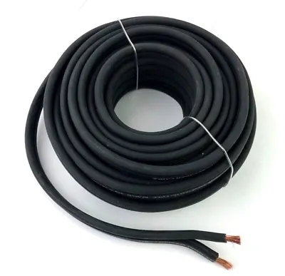 Black 14 AWG True Gauge 50’ FT. Pure Copper Marine Car Audio Speaker Cable Wire • $28.75