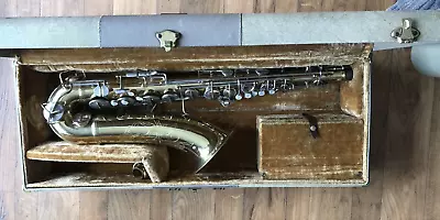 1962 C.G. Conn Elk Heart 10M Tenor Saxophone Vintage Gold Brass Lady Face • $2100