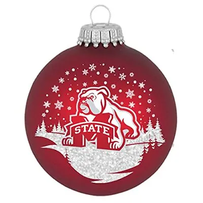 Mississippi State Bulldogs Glass Ornament • $24.99