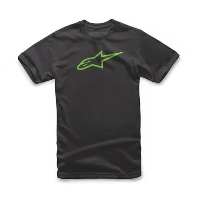 £29.90 • Buy Alpinestars Ageless Classic Tee Mens T-Shirt Regular Fit Top Shirt Black/Green