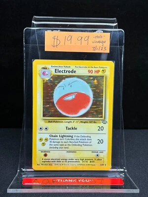 $19.99 • Buy ✅Electrode 2/64 Holo Rare Vintage Pokémon Card 1999 ✅!! FAST SHIPPING !!✅