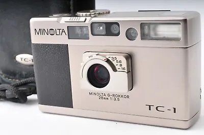 【MINT+++ W Case  Strap】 Minolta TC-1 35mm Compact Point & Shoot Film Camera JP • $929.90