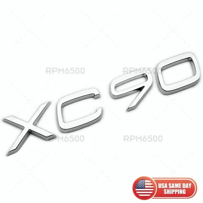 Volvo XC90 Rear Liftgate Letter Logo Badge Nameplate Emblem Sport Chrome • $27.99