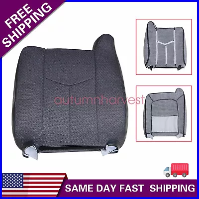 For 2003-07 Chevy Silverado 1500 2500 HD Driver Lean Back Cloth Seat Cover Gray • $55.35