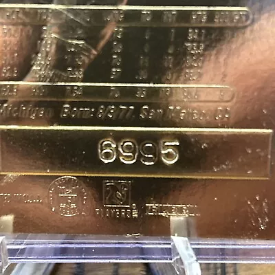 Tom Brady 23kt GoldFleer Ultra Autographed With Serial Number  • $35