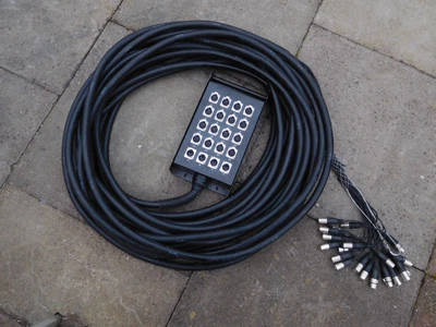 £175 • Buy 30m Stage Multicore Snake 16/4 Steel Box PA Band DJ Sound Mixing XLR Monitors