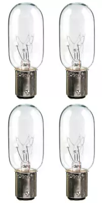 Four Bulbs 25T8DC Clear 25 Watt 120 Volt Bayonet Base BA15d 25W Microwave Etc • $4.49