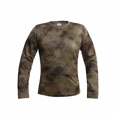 Men Outdoor Combat T-Shirt Tactical Casual Quick Drying Army Hiking Caftan Shirt • $19.99