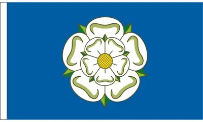 9  X 6   Yorkshire Rose New County Small Polyester Hand Waving Sleeved Flag  • £2.95