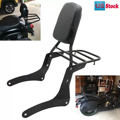 $96.99 • Buy Backrest Sissy Bar+Luggage Rack Parts For Kawasaki Vulcan VN900 Custom Classic