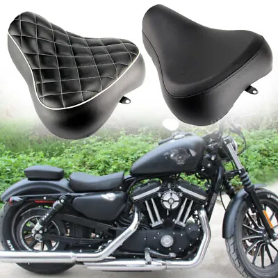 Driver Rider Solo Seat For Harley Sportster XL 883 1200 72 48 83-03 Motorcycle • $59.95