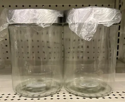 Glass Jars With Stainless Steel Lids    33.8-fl.oz. Set -2 • $19.99