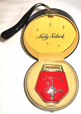 Vintage Lady Schick Model 10 Electric Razor Red W Case And Power Cord (B33) • $22