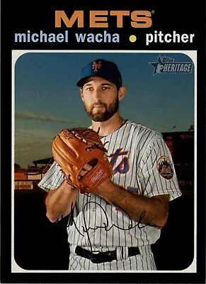 (10) 2020 Topps Heritage High MICHAEL WACHA Base Card Lot (x10) Mets #536 • $1