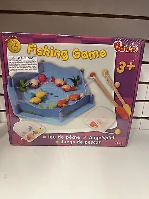 VOILA TOY Vintage Wooden FISHING GAME Activity Fun Game Educational • $44.99