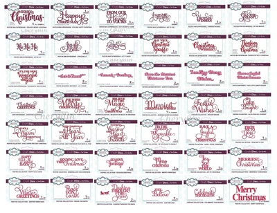 £4.65 • Buy Sue Wilson Craft Dies Festive Mini Expressions - Christmas Sentiments - CHOOSE