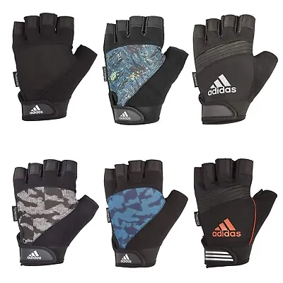 £12.99 • Buy Adidas Half Finger Performance Weight Lifting Gloves Mens Training Gym Workout